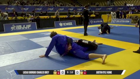 Justin Kyle Hume vs Lucas Giorgio Charles Brey 2026 Pan Jiu Jitsu IBJJF Championship