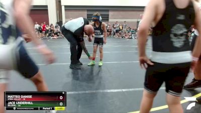 82 lbs Round 2 (6 Team) - Matteo Danise, Steel Valley vs Jace Underhill, Belding