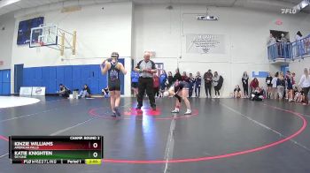 114 lbs Champ. Round 2 - Kinzie Williams, American Falls vs Katie Knighten, Skyline