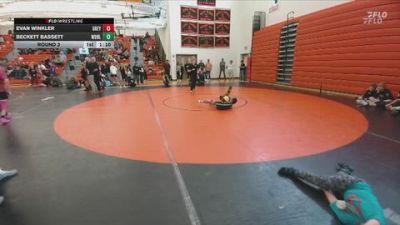 54-73 lbs Round 3 - Beckett Bassett, Worland Middle School vs Evan Winkler, Greybull/Riverside MS