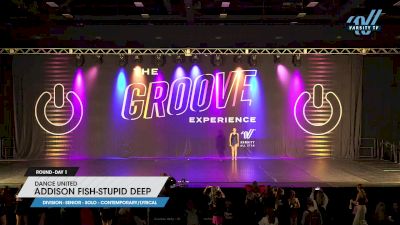 Dance United - Addison Fish-Stupid Deep [2023 Senior - Solo - Contemporary/Lyrical Day 1] 2023 GROOVE Dance Grand Nationals