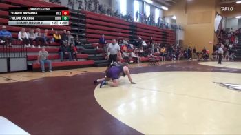 174 lbs Champ. Round 2 - David Navarra, Millikin vs Elias Chapin, Cornell College