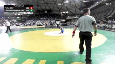 Girls 3A 115 lbs Champ. Round 1 - Lyla Self, Sedro-Woolley (Girls) vs Julissa Rodriguez Alfaro, Federal Way (Girls)