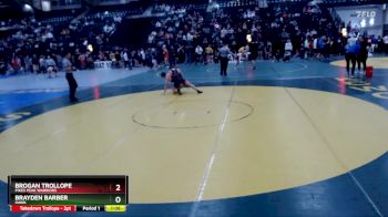 150 lbs Champ. Round 1 - Brayden Barber, Hawk vs Brogan Trollope, Pikes Peak Warriors