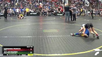 68 lbs Semifinal - Skylar Kolenda, Evart Youth Wrestling vs Sophianna Pedroza, NBWC