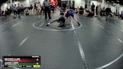 96 lbs Semis (4 Team) - Brayden Clark, Mat Warriors Black vs Daerin Curry, Mat Warriors Red