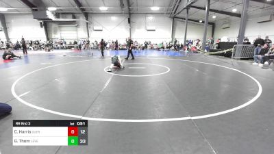 100 lbs Rr Rnd 3 - Cael Harris, Guerrilla Wrestling Academy vs Gunnar Thom, Level Up Wrestling Center - (A)