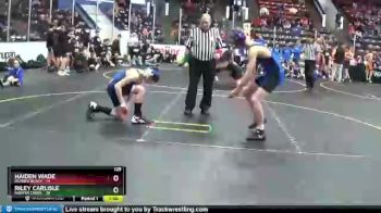129 lbs Semis & 1st Wrestleback (8 Team) - Gavin Rice, Harper Creek vs Nick Sawabini, Dundee Black