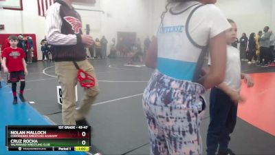 43-47 lbs Quarterfinal - Nolan Malloch, Contenders Wrestling Acadamy vs Cruz Rocha, Valparaiso Wrestling Club