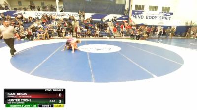 197 lbs Cons. Round 3 - Isaac Rosas, University Of Dubuque vs Hunter Coons, UW-Whitewater