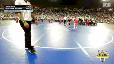 G6A-190 lbs 1st Place Match - Millie Azlin, BIXBY (Girls) vs Tessalynn Goodner, PUTNAM CITY (Girls)