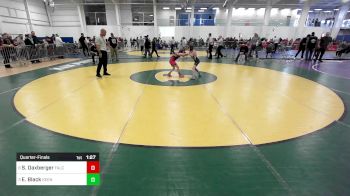 68 lbs Quarterfinal - Sydney Daxberger, Falcon Wrestling vs Eli Black, Keene Gladiators