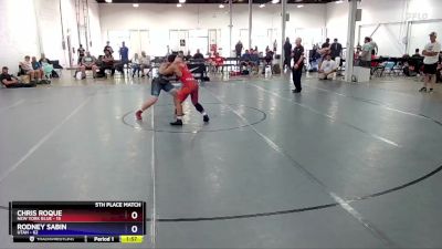 187 lbs Placement Matches (8 Team) - Chris Roque, New York Blue vs Rodney Sabin, Utah