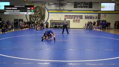 106 lbs Quarterfinal - Logan Edens, Camanche vs Memphis Bishop, Benton Community