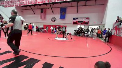 JH 117 lbs Cons. Round 5 - Kyla Voorhees, DUNCAN JH vs Stella Caygill, Bixby JH