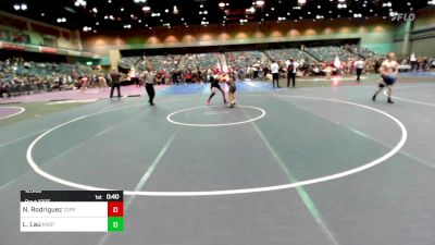 120 lbs Consi Of 16 #2 - Noah Rodriguez, Toppenish vs Logan Lau, Mid Pacific Institute