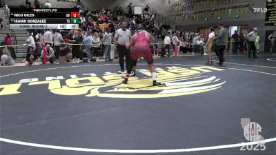 205 lbs Cons. Round 2 - Nico Giles, Spartans Wrestling vs Isaiah Gonzalez, Team Dinamites