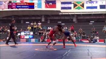 55 kg Semifinal - Jacarra Winchester, USA vs Lucia Yepez, ECU