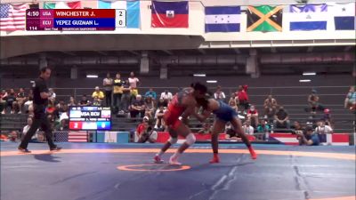 55 kg Semifinal - Jacarra Winchester, USA vs Lucia Yepez, ECU