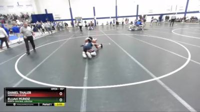 157 lbs Prelim - Daniel Thaler, Wheaton College vs Elijah Munoz, North Central College