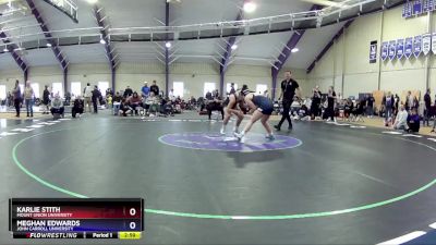 145 lbs Round 3 - Karlie Stith, Mount Union University vs Meghan Edwards, John Carroll University