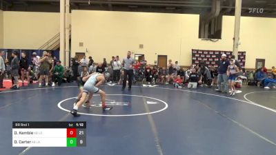 80 lbs Rr Rnd 1 - Damien Kemble, Louisville WC K-8 vs Dominic Carter, Lake WC K-8