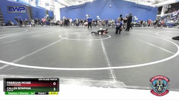 67 lbs 5th Place Match - Finnegan McGee, Olathe Raptor vs Callen Bowman, SlyFox