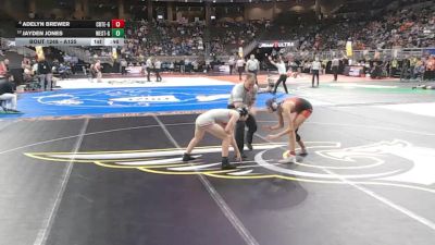 Cons. Round 2 - Jayden Jones, Omaha Westside vs Adelyn Brewer, Crete