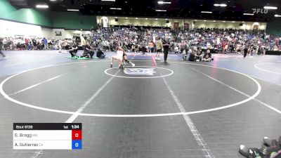 112 lbs Round Of 16 - Gigi Bragg, MN vs Aubree Gutierrez, CA