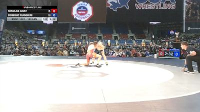 150 lbs Cons. Sub-rd Of 64 - Nikolas Gray, Florida vs Dominic Ruggieri, Louisiana