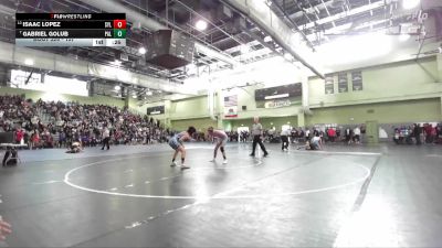 157 lbs Cons. Round 3 - Gabriel Golub, Palisades vs Isaac Lopez, SYLMAR