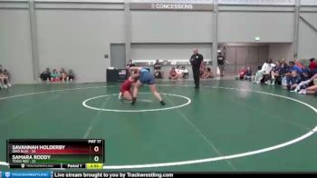 152 lbs Round 1 (8 Team) - Savannah Holderby, Ohio Blue vs Samara Roddy, Texas Red