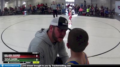 28 lbs 1st Place Match - Tatum Samek, Wahoo Wrestling Club vs Kellsen Shores, Brady Youth Wrestling