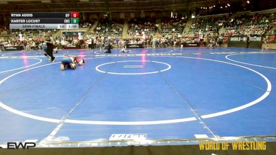 130 lbs Semifinal - Ryan Addis, Graham Future Falcons vs Karter Locust, Cowboy Wrestling Club