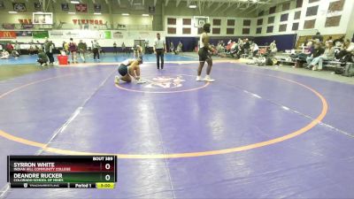 197 lbs Cons. Round 3 - Deandre Rucker, Colorado School Of Mines vs Syrron White, Indian Hill Community College