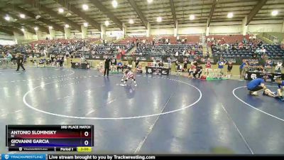 70 lbs 3rd Place Match - Antonio Slominsky, NJ vs Giovanni Garcia, AZ