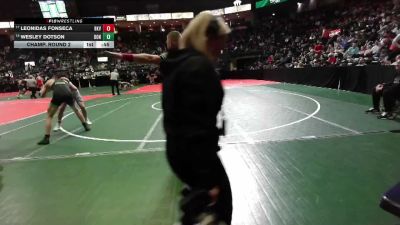 138 lbs Champ. Round 2 - Leonidas Fonseca, BKV1 vs Wesley Dotson, DONA