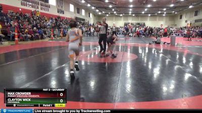 80 lbs Champ. Round 1 - Clayton Wick, Centennial vs Max Crowder, Pursuit Wrestling Minnesota