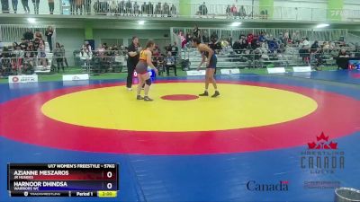 57kg Cons. Round 1 - Azianne Meszaros, Jr Huskies vs Harnoor Dhindsa, Warriors WC