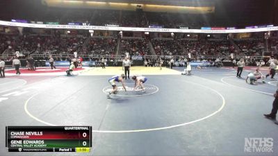 II-124 lbs Quarterfinal - Gene Edwards, Central Valley Academy vs Chase Nevills, Copenhagen