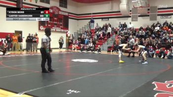 120 lbs 2nd Place Match - Kyson Moss, North Fayette Valley vs Carter Haberkorn, Charles City