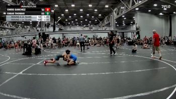 84 lbs Round 6 (8 Team) - Chris Sanchez, The Outsiders Squeeze vs Onias Thomas, New England Gold