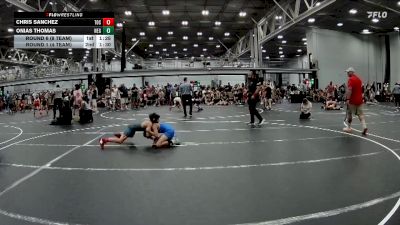 84 lbs Round 6 (8 Team) - Chris Sanchez, The Outsiders Squeeze vs Onias Thomas, New England Gold