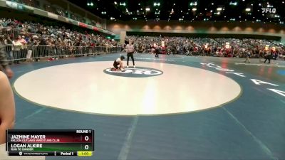 76-78 lbs Round 1 - Logan Alkire, Run To Danger vs Jazmine Mayer, Fallon Outlaws Wrestling Club