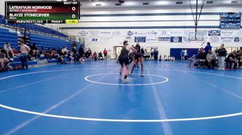 132 lbs Cons. Round 2 - Latrayvun Norwood, Booker T Washington vs Blayze Stonecipher, Inola