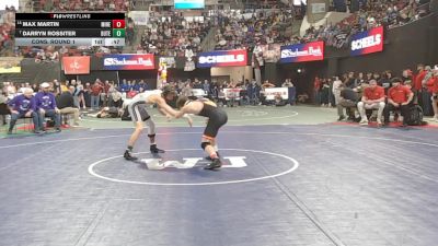 AA - 126 lbs Cons. Round 1 - Darryn Rossiter, Butte vs Max Martin, Missoula Hellgate