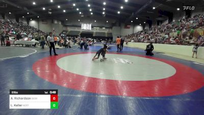 61 lbs Rr Rnd 2 - Ariyana Richardson, Georgia vs Liam Keller, North Forsyth Takedown Club