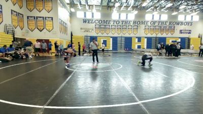 157 lbs Round 7 (8 Team) - Julian Brady, Wellington Black vs Matthew Lopez-Rojas, Lemon Bay WC