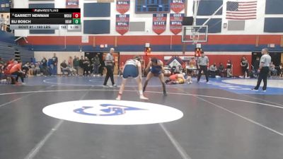 160 lbs Round Of 16 - Garrett Newman, McGuffey vs Eli Bosch, Beaver C.C.