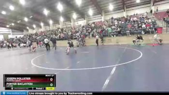 123 lbs Champ. Round 1 - Joseph Pollister, Pleasant Grove vs Porter Baclayton, Layton